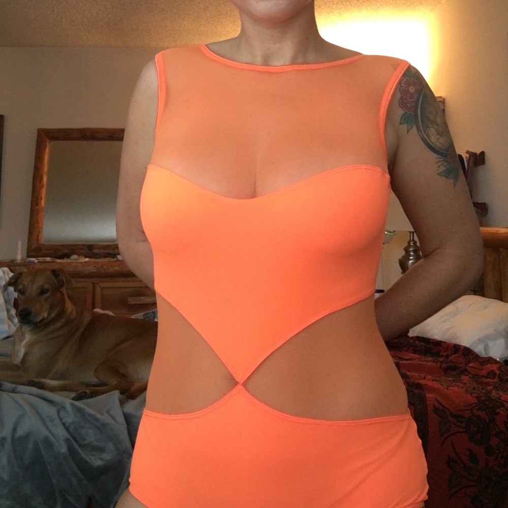 One Rad Girl Spandex/polyester bodysuit size M